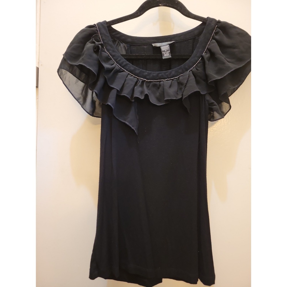 Cable & Gauge Woman's Black Sleeveless Blouse Top‎ Size Medium #309